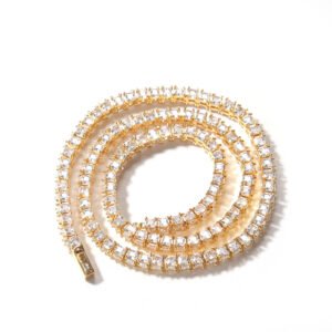Zircon One Row Tennis Chain Necklace Hip-hop Necklace Jewelry